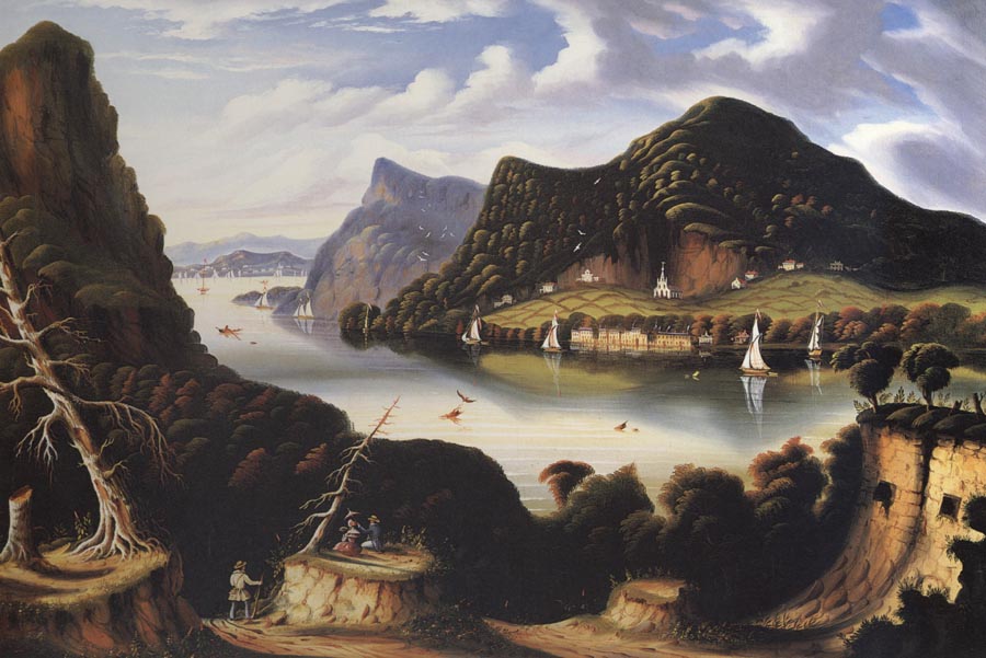 View of Cold Spring and Mount Taurus about 1850
